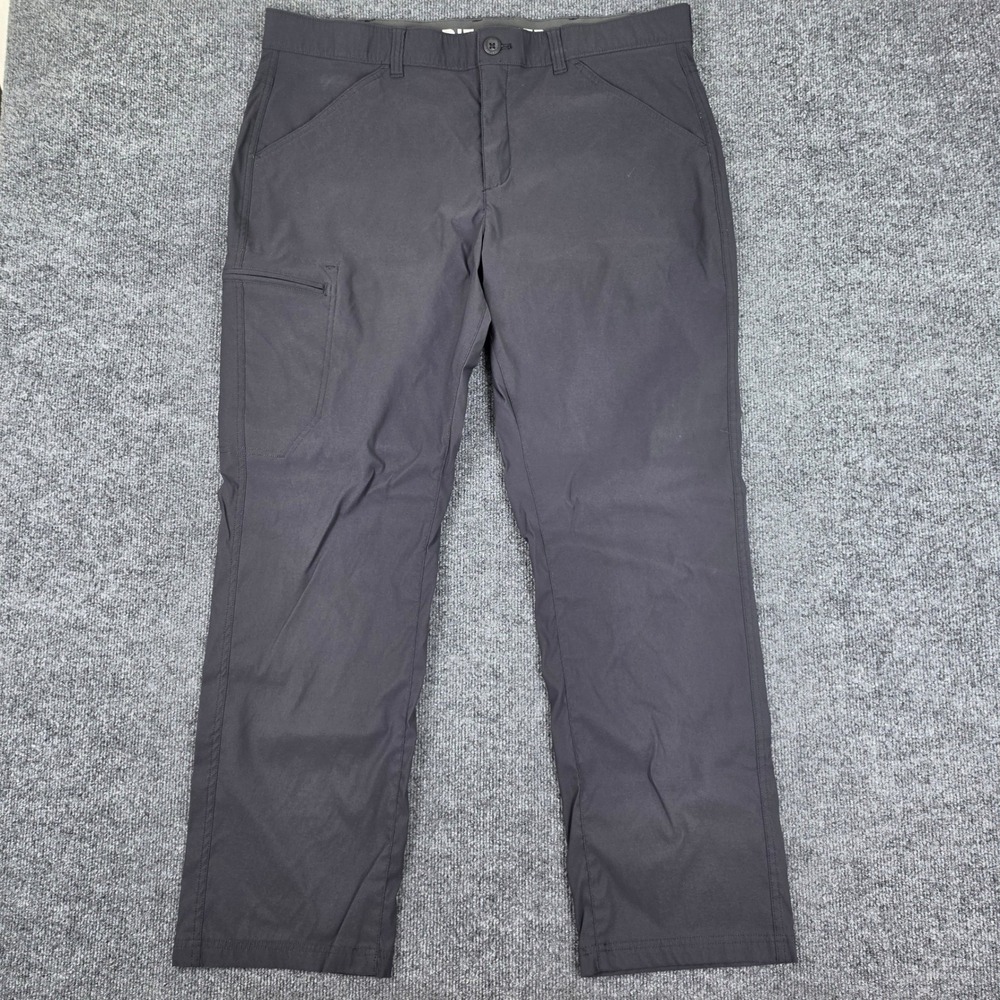 Eddie Bauer Horizon Guide Cargo Hiking Pants Men's 40x32 Black Stretch Outdoor